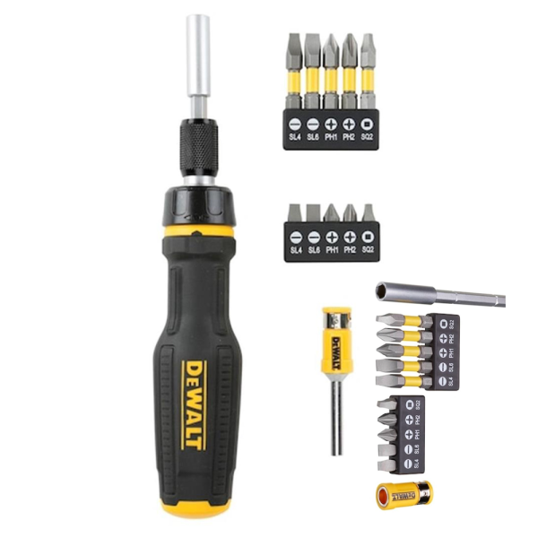 Full Fit Telescoping Multi-bit Ratcheting Screwdriver