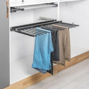 TELESCOPIC TANDEM ADJUSTABLE TROUSER HANGER