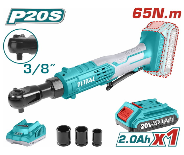 TOTAL Lithium-ion drive ratchet 3/8" 20V (TDRLI206015)