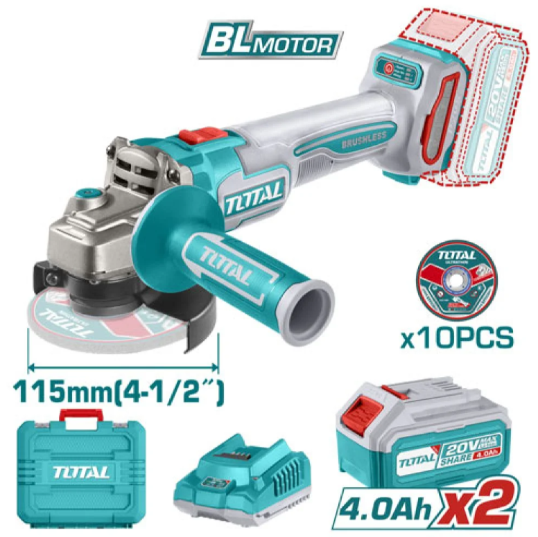 Cordless Angle Grinder 20 Volt Brushless