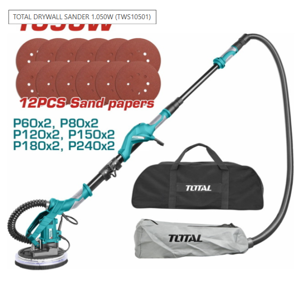 TOTAL DRYWALL SANDER 1.050W (TWS10501)