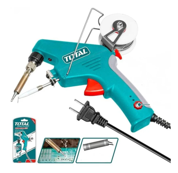 TOTAL TOOLS Soldering gun with solder feeder 90w - TET160732