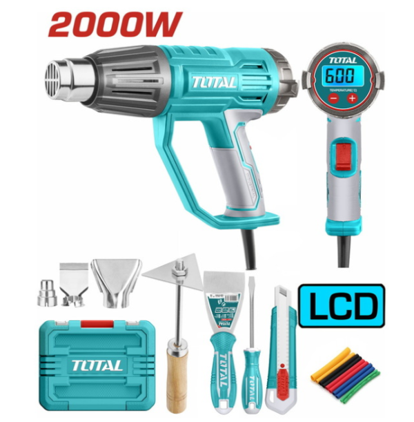 TOTAL Heat gun LCD 2.000W (TB200561)