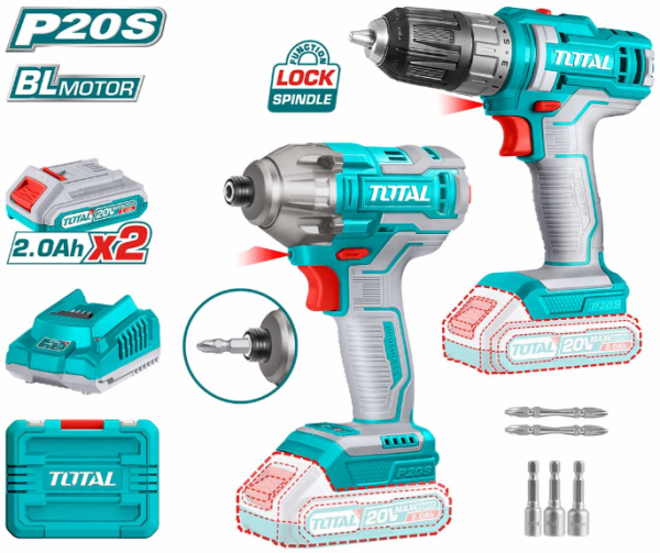 TOSLI230708 Li-ion Cordless 2 Pcs Combo Kit