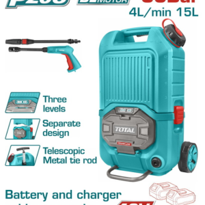 TOTAL Lithium-ion pressure washer 2X20V (TPWLI4006)