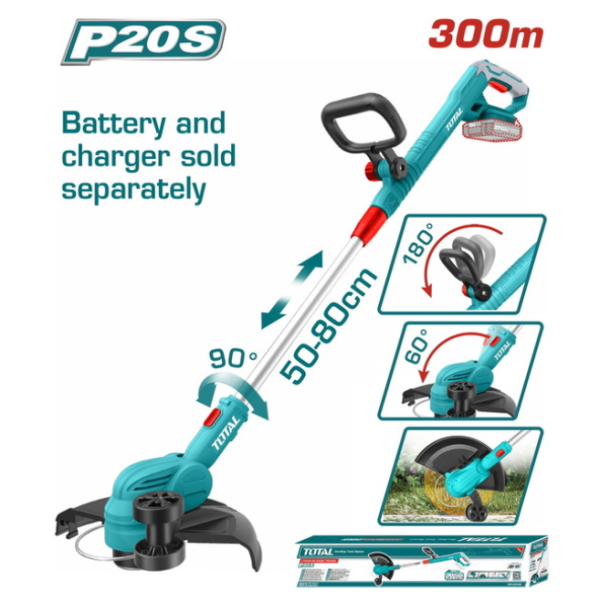 TOTAL Lithium-Ion grass trimmer 20V (TGTLI20328)