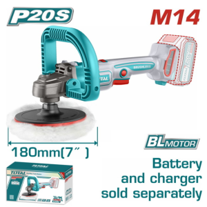 TOTAL Cordless polisher Li-ion 20V / 180mm (TAPLI2018)