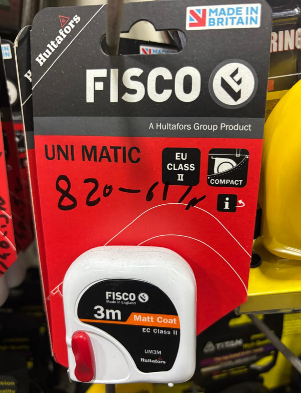 MEASURING TAPE 3M,FISCO,UM3M